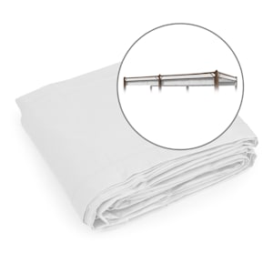 Pantheon Cortina Pergola Ersättningstak 200 g/m² polyesterduk 3x6 m inkl. draglina