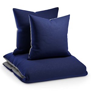 Sleepwise Soft Wonder-Edition Bettwäsche 200x200 cm - Dunkelblau