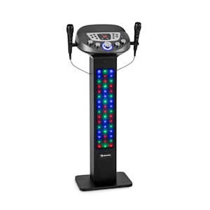 KaraBig LightUp MKII, impianto per karaoke, BT, 2 microfoni, 2 x USB, multicolor, 40W RMS, 480W peak