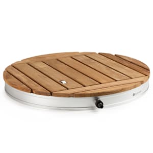 Cool Breeze tuindouche aluminium teakhout draaggreep