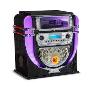 Graceland Mini Jukebox CD-Player Plattenspieler DAB+/FM-Radio LED