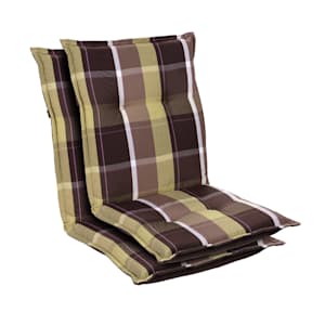 Cojín Prato funda de sillón de jardín de respaldo bajo poliéster 50x100x8cm