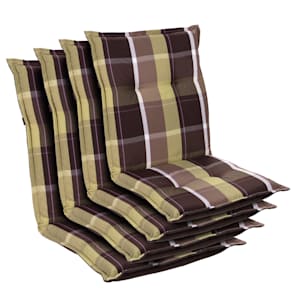 Prato stoelkussen zitkussen lage rug tuinstoel polyester 50x100x8cm