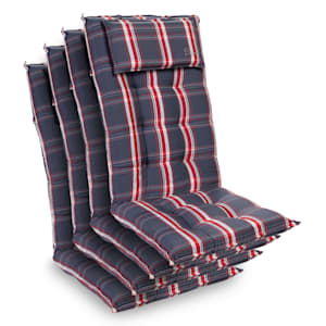 Sylt Cojín acolchado Cojín de exterior para sillas con respaldo alto Almohada Poliéster 50x120x9cm