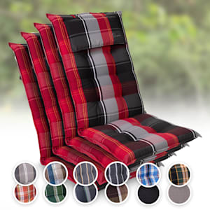 Sylt Cojín acolchado Cojín de exterior para sillas con respaldo alto Almohada Poliéster 50x120x9cm