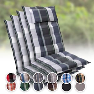 Sylt coussin de fauteuil appuie-tête pour dossier haut Polyester 50x120x9cm