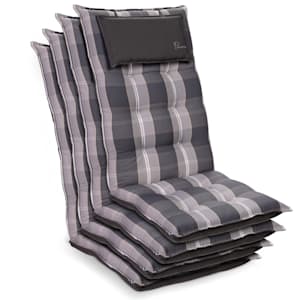 Sylt coussin de fauteuil appuie-tête pour dossier haut Polyester 50x120x9cm