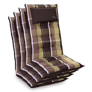 Sylt Cojín acolchado Cojín de exterior para sillas con respaldo alto Almohada Poliéster 50x120x9cm