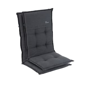 Coburg, Imbottitura, Schienale Alto, Sedia da Giardino, Poliestere, 53x117x9cm