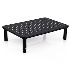 Support de moniteur métallique motif à trous 37 x 10 x 24 cm (LxHxP)