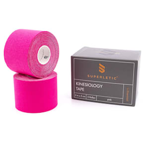 Elek, Kinesio tape, 2 rotoli, 5 m x 5 cm, cotone e adesivo acrilico, resistente all'acqua