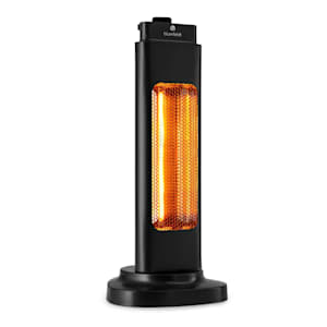 Heat Guru Tri-Mini Radiador independiente 600W 2 niveles de calor IP65 función oscilante negro