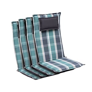 Donau Polsterauflage Sesselauflage Hochlehner Gartenstuhl Polyester 50x120x6cm