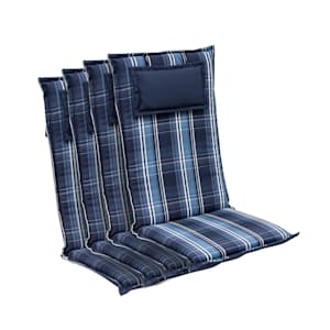 Donau stoelkussen zitkussen hoge rug tuinstoel polyester 50x120x6cm