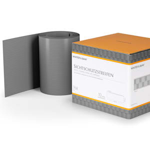Sichtschutzstreifen Zaunblenden PVC-Hartplastik 2,53 x 0,19 m
