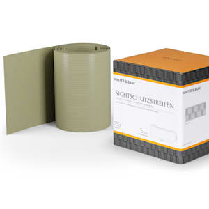 Sichtschutzstreifen Zaunblenden PVC-Hartplastik 2,53 x 0,19 m