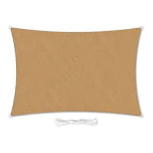 rechteckiges Sonnensegel 2x4 m Polyester luftdurchlässig