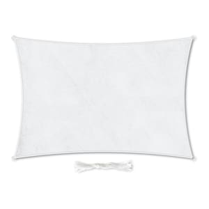 rechteckiges Sonnensegel 2x3 m Polyester luftdurchlässig