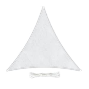 Vela parasole triangolare 3 x 3 x 3 m poliestere permeabile all'aria