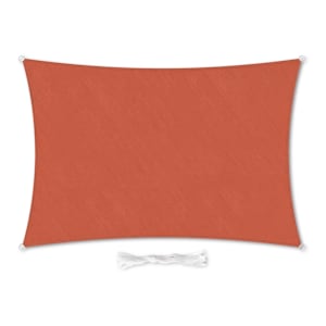 Kvadratiskt solsegel 2 x 3 m polyester luftgenomsläppligt