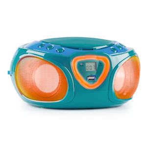 Roadie CD Boombox UKW-Radio Lichtshow CD-Player Bluetooth 5.0