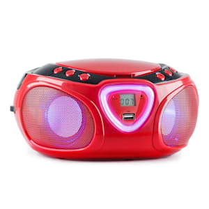 Roadie CD Boombox radio VHF espectáculo de luces reproductor de CD Bluetooth 5.0