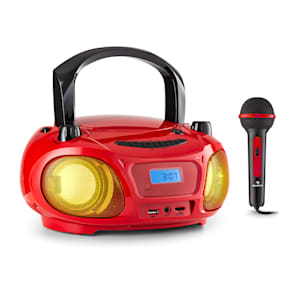 Roadie Sing CD Boombox UKW-Radio Lichtshow CD-Player Mikrofon