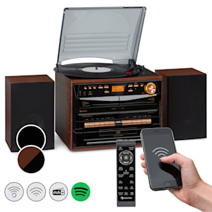 388-DAB+ Stereoanlage 20W max. Vinyl CD Kassette BT FM/DAB+ USB SD