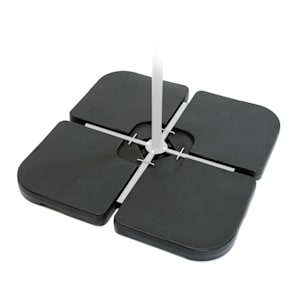 Limousin - Pesi di supporto per ombrelloni, 80 kg, pesi vuoti, set da 4 pz.