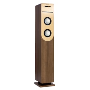 Berklee Turmlautsprecher 2 x 10 W RMS FM-Radio CD-Player Bluetootht USB- und SD/MMC-Port