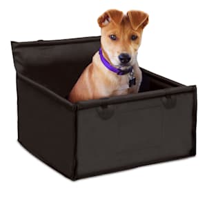 Rocky Hundeautositz Sitzunterlage Hundeautodecke | für kleine bis mittlere Hunde | bis 45cm Schulterhöhe | wasserfest | leicht zu reinigen | kratzfest | Anti-Rutsch-Beschichtung | zusammenfaltbar | Transportbox-Alternative | geruchsneutral | Anschnallgurt