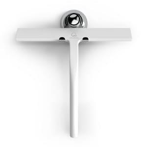 Blaze Duschabzieher Scheibenabzieher Badabzieher Duschwischer Glaswischer Flitsche | 23 cm | mit 3 Halterungen | Silikon | Edelstahlkern | ergonomisch | rutschsicher | modernes Design