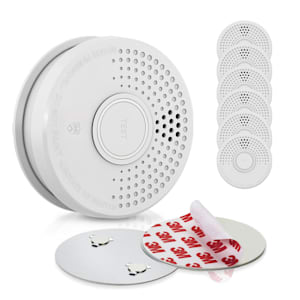 Smoke Detector Mount Bundle Détecteur de fumée Support magnétique Détecteur d'incendie | Détecteur de fumée DOF39 | Signal d'avertissement : 85 dB | Couverture jusqu'à 30 m² | Fonctionne sur batterie | Pile 9V | Support magnétique avec tampons adhésifs 3M