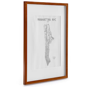 Kenton - Cornice rettangolare, DIN A2, passepartout, plexiglas