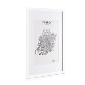 Kenton Bilderrahmen rechteckig DIN A1 Passepartout Plexiglas