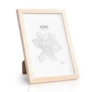 Edinburgh - Cornice rettangolare, A4, 28,8 x 20 cm, foto, passepartout, legno