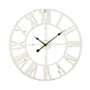 Queensway 60 Wanduhr Metallrahmen geräuschlos Ø 60 cm