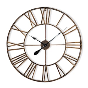 Queensway 80 - Orologio da parete, telaio in metallo, silenzioso, Ø 76 cm