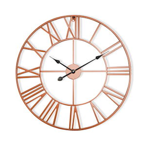 Queensway 60 Wanduhr Metallrahmen geräuschlos Ø 60 cm