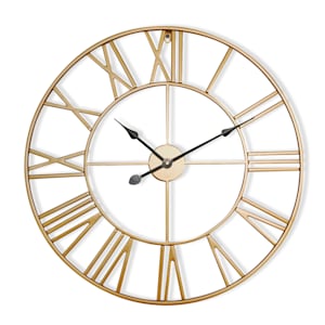Queensway 80 - Orologio da parete, telaio in metallo, silenzioso, Ø 76 cm