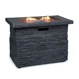 Anafi Gas-Feuerstelle 40.000BTU/13kW Abdeckung Edelstahlbrenner