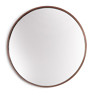 Miroir mural Fournier cadre métallique rond de 80 cm