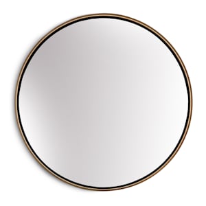 Miroir mural Fournier cadre métallique rond de 80 cm
