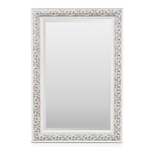 Stratford Wandspiegel Holzrahmen rechteckig 90 x 60 cm Vintage
