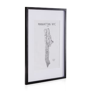 Cadre photo Bristol vitre A2 avec passe-partout A3 bois véritable