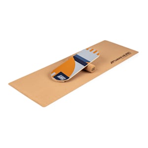 Indoorboard Classic Tabla de equilibro + Esterilla + Rodillo Madera/Corcho Roja