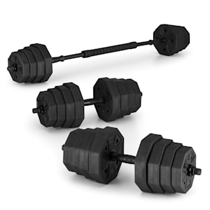 Mancuerna ajustable 30 kg 8 pesos Discos hexagonales