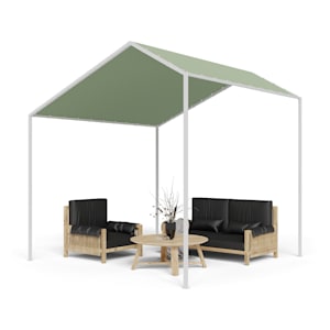 blumfeldt La Rochelle Gazebo Schrägdach UV 50+ Aluminium-Rahmen Polyesterbespannung