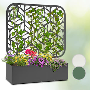 Almere Pflanzkasten & Spalier Set 110 x 140 x 40 cm Metall Indoor / Outdoor