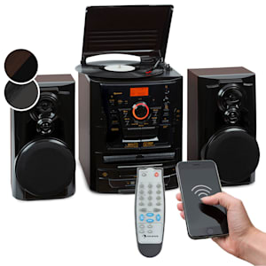 388 Franklin DAB+ Sistema estéreo Tocadiscos Triple CD BT Casetes AUX Puerto USB